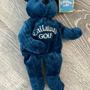 Callaway Golf Blue Plush Bear Beanie Baby with tag